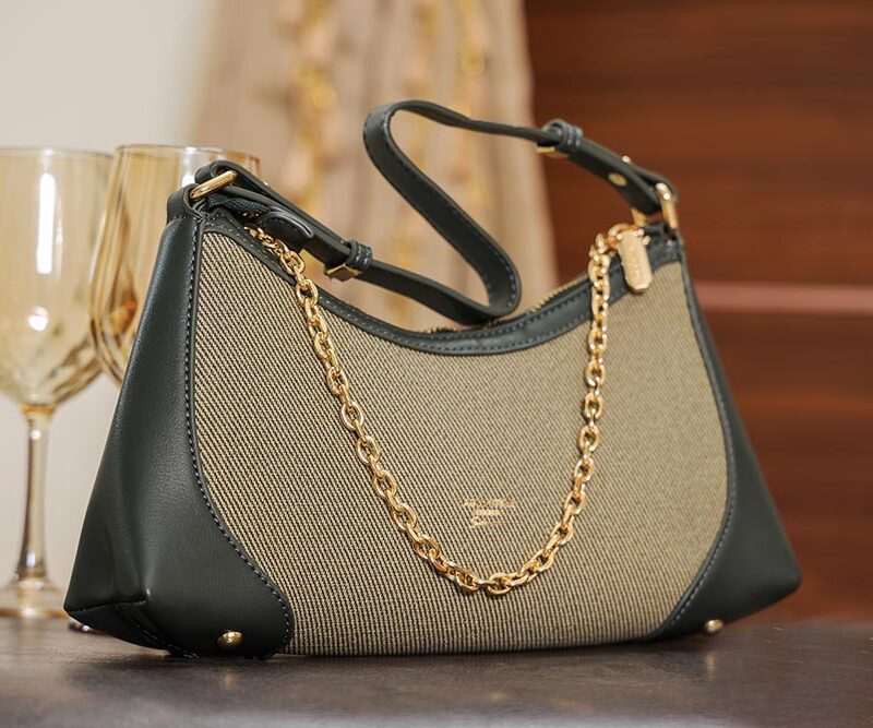 STYLES POINTER Crossbody Bag - Gray Beige Dual Tone