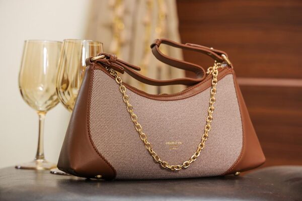 STYLES POINTER Crossbody Bag - Brown Beige Dual Tone