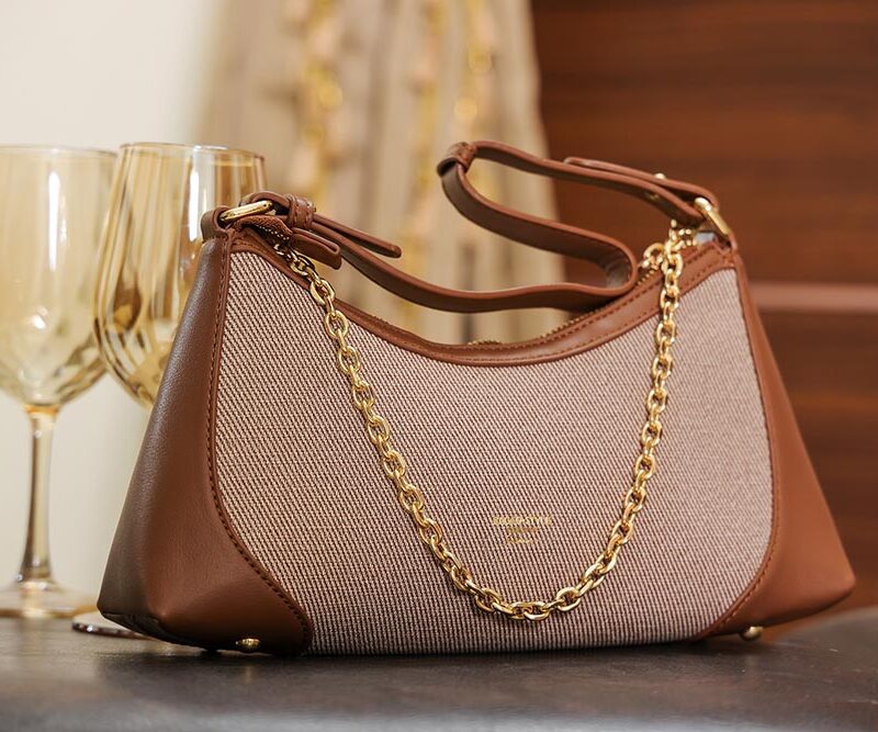 STYLES POINTER Crossbody Bag - Brown Beige Dual Tone