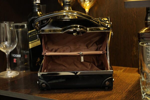 STYLES POINTER Copper Metallic Elegance Crossbody Black Bag - Image 3
