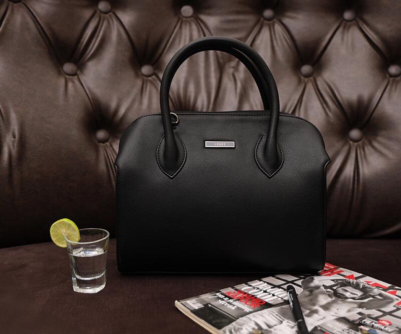 STYLES POINTER Minimalist PU Shoulder Bag – Stylish Casual Tote for Women - Black