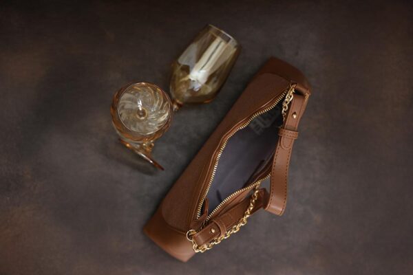 STYLES POINTER Crossbody Bag - Dark Brown Beige Dual Tone - Image 3