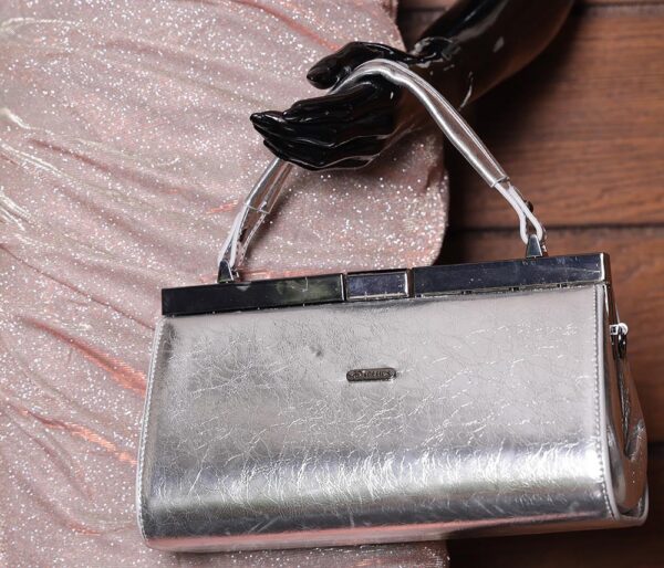 STYLE POINTER Metallic Elegance Sling Bag – Elegant & Trendy Partywear Purse for Women