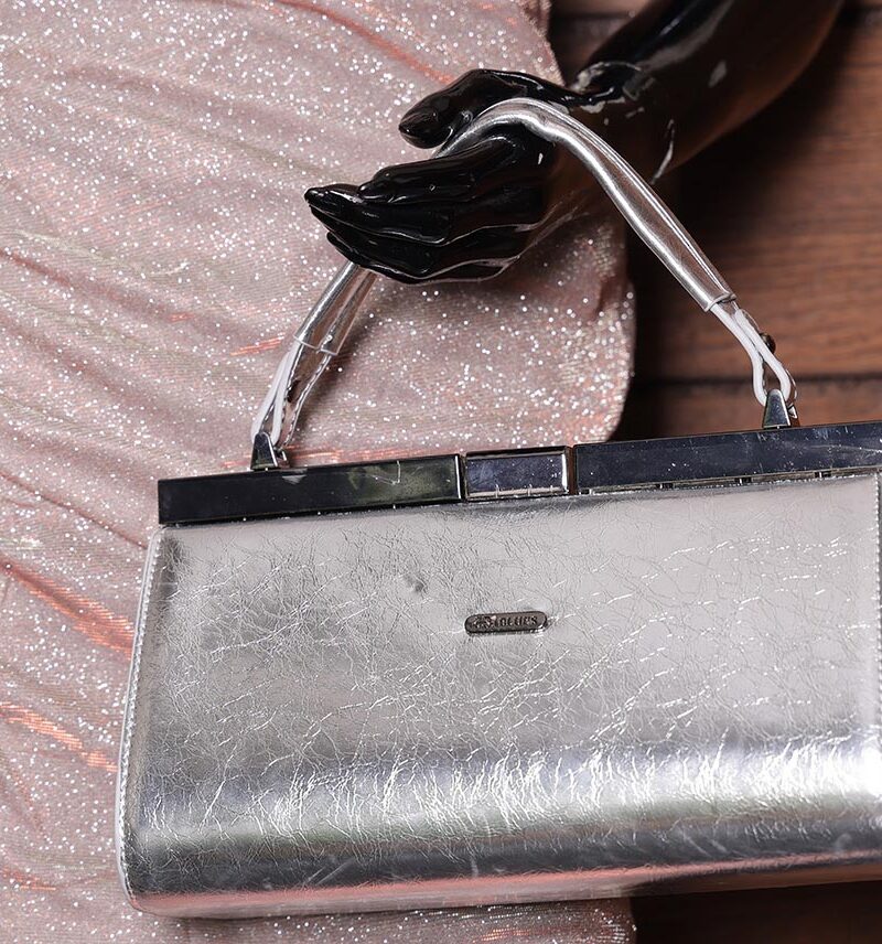 STYLE POINTER Metallic Elegance Sling Bag – Elegant & Trendy Partywear Purse for Women