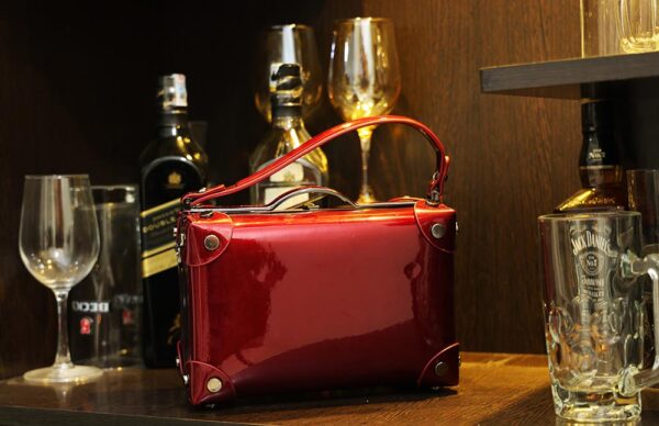 STYLES POINTER Copper Metallic Elegance Crossbody Red Bag - Image 2