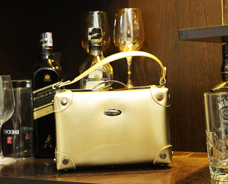 STYLES POINTER Copper Metallic Elegance Crossbody White Bag