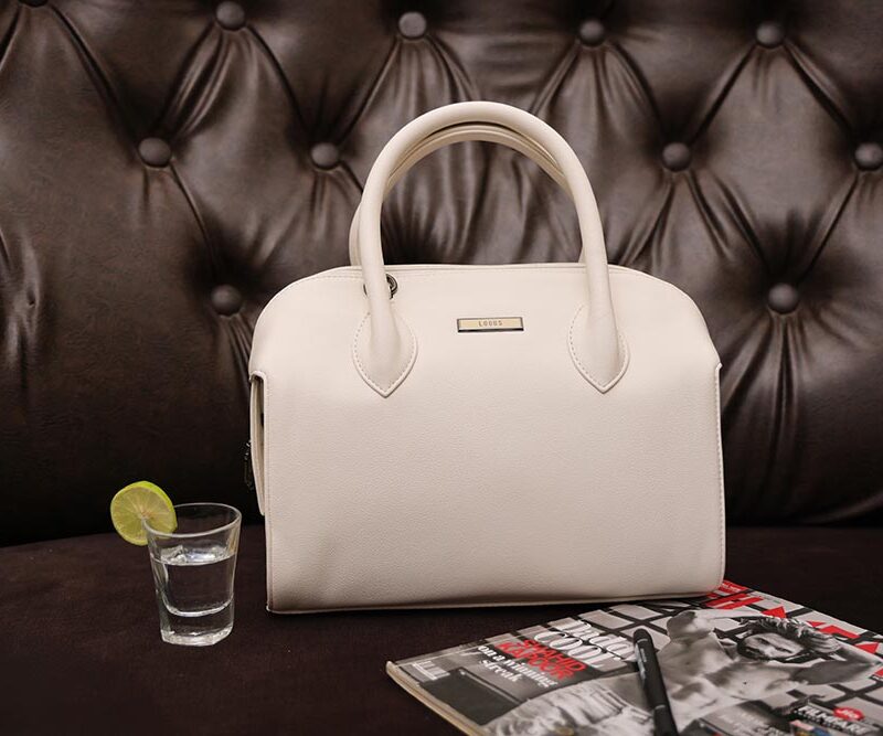 STYLES POINTER Minimalist PU Shoulder Bag – Stylish Casual Tote for Women - White