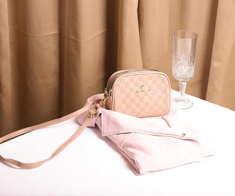 STYLES POINTER "Elegant Floral Leather Sling Bag for Women – Versatile Shoulder & Crossbody Design with Detachable Strap - Brown