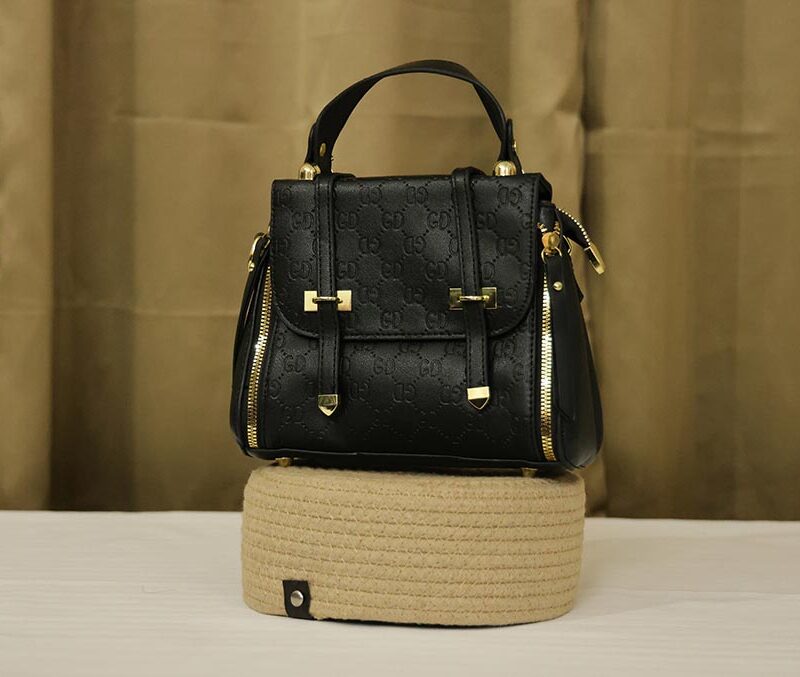 STYLES POINTER Women's Cruise Handbag – Vegan Leather Casual Satchel with Magnetic Closure & Detachable Sling (Black)