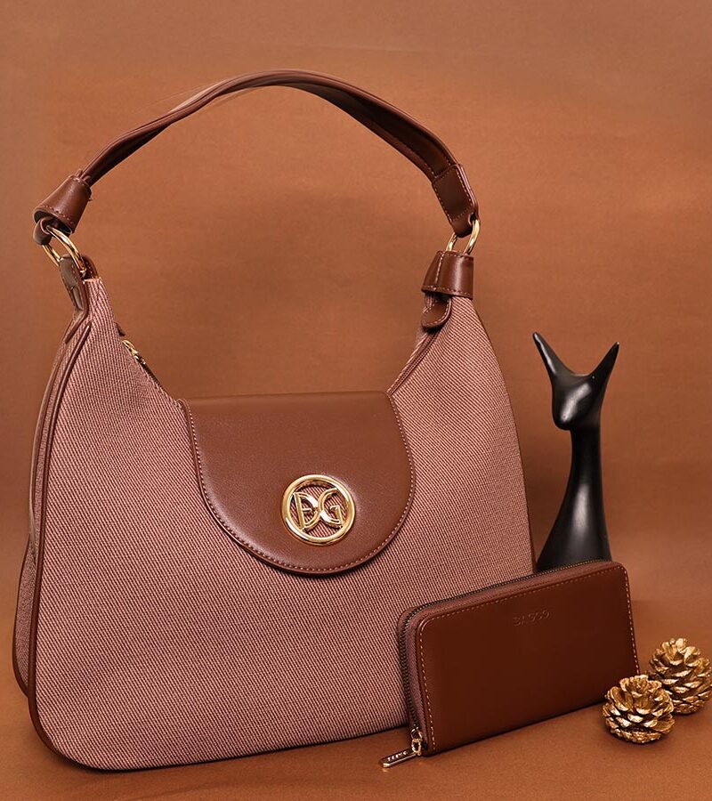 STYLES POINTER Crossbody Bag - Brown Dual Tone
