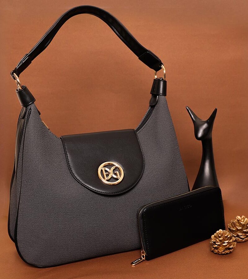 STYLES POINTER Crossbody Bag - Gray Black Dual Tone