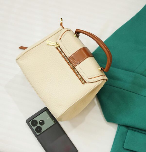 STYLES POINTER Leather Sling Bag – Compact Western Style Crossbody for Women - White - Image 2